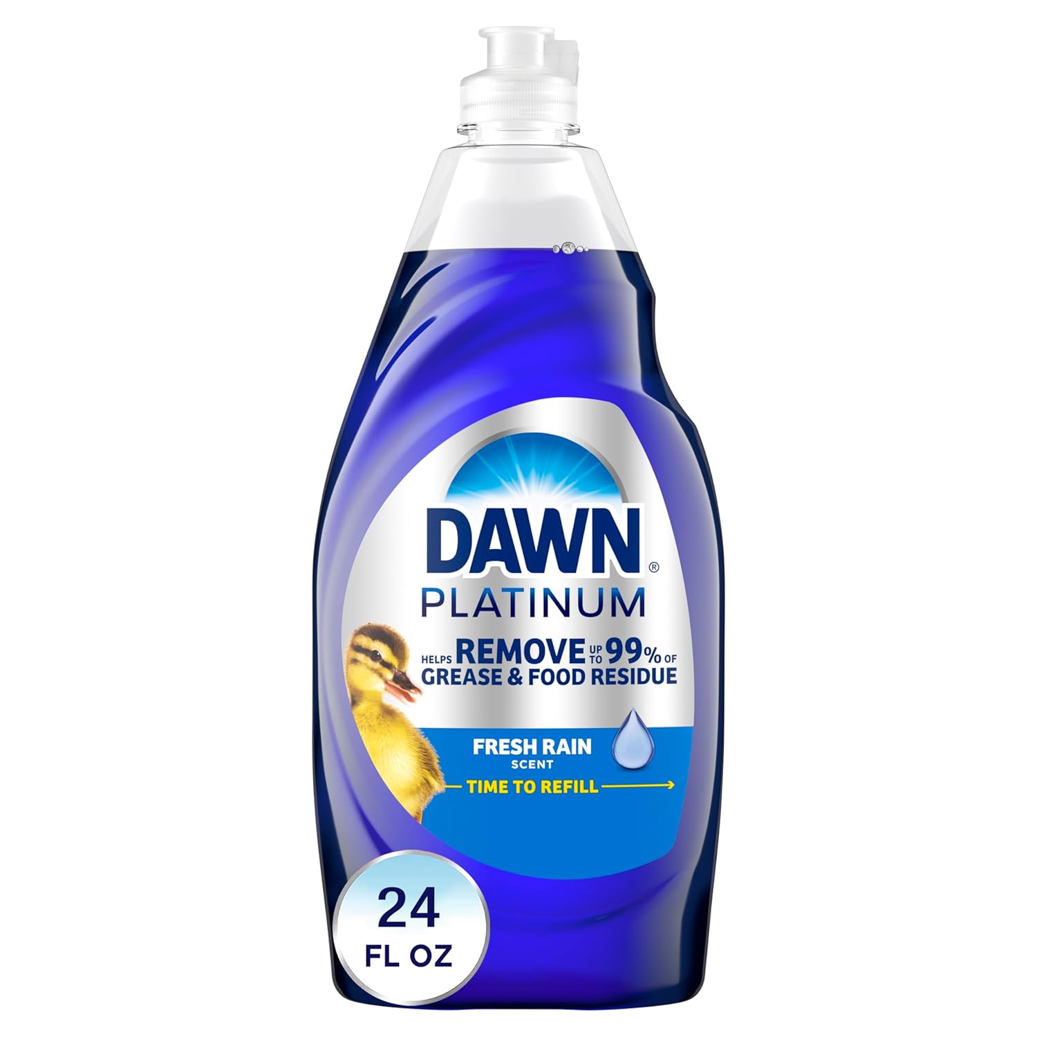 Dawn Platinum Dishwashing Liquid Dish Soap Refreshing Rain 24 fl oz