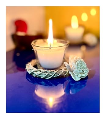 SPHINX Votive Candle Jar - Smokeless & Non-Toxic, Long Burning Up to 20 Hours, Home Decor & Gift Set with Decorative Accessory- (Butter Cup Votive - 1 Piece)