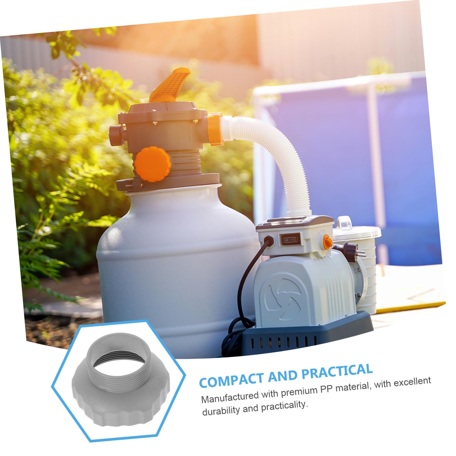 SUPVOX Adaptateur de Tuyau pour Skimmer de Piscine Compatible Plastique Installation Facile Accessoire Remplacement Écumoire Piscine pour Filtration