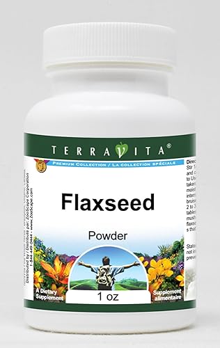 TerraVita Polvo de linaza (1 oz, ZIN 511769) - Paquete de 3