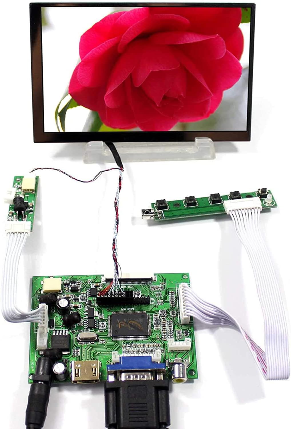 VSDISPLAY 5.6" 1024X600 LCD Screen 5.6 inch LTD056ET3A with VGA 2AV LCD Controller Board VS-TY2662-V1