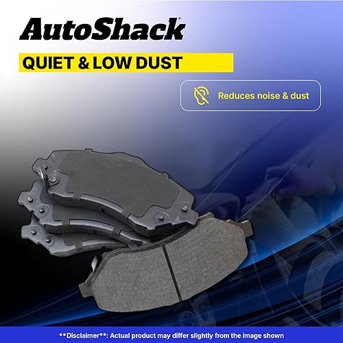 Miniatura 6 de AutoShack - Juego de pastillas de freno de cerámica de rendimiento trasero para Chevrolet Traverse Trailblazer GMC Envoy Acadia Limited Buick