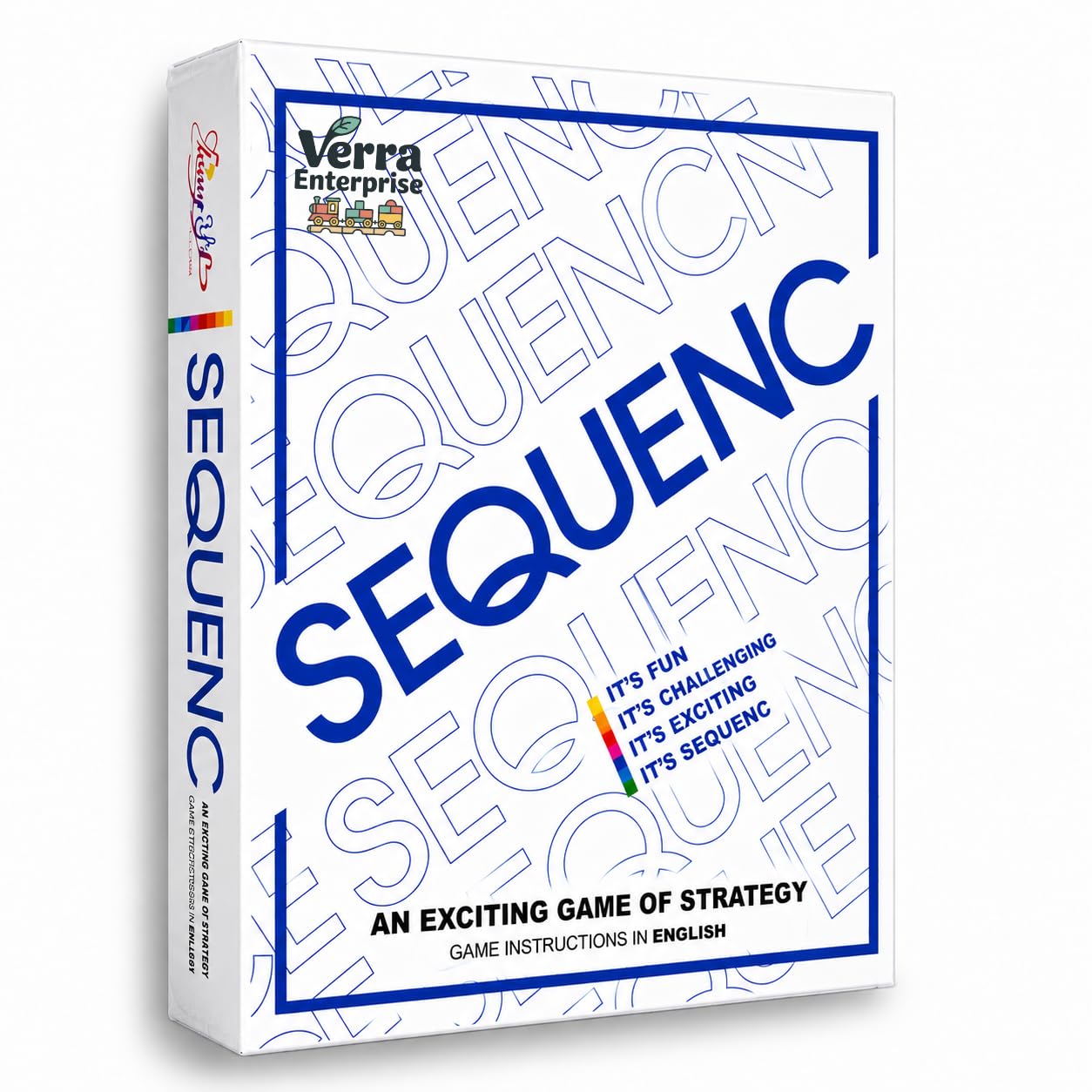 The Original Verra Enteprise Sequenc, Strategy Game, Card Game, Board Game for Kids, Adults, Families, Educational, 2 to 12 Players, Activity Toy for Childrens, Gift Set for Kid, Ages 7+Year