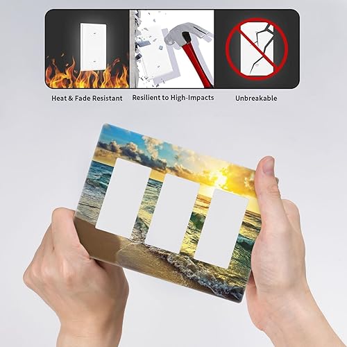 Vista 347 de Placa de pared con interruptor de luz de doble interruptor de pared para niños, diseño de dinosaurio, galaxia, espacio exterior, planeta, nebulosa