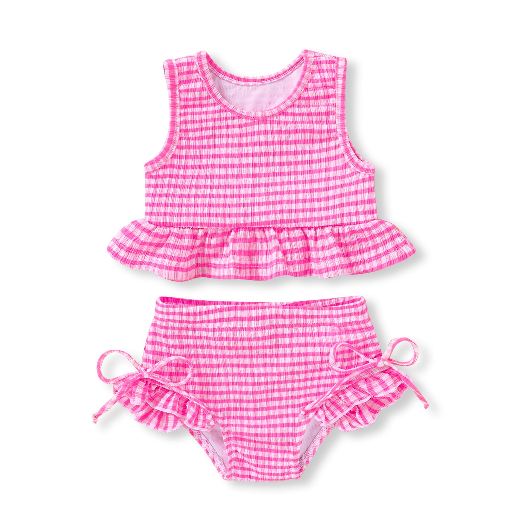 HAPPYMA Baby Swimsuit Toddler Girl Bathing Suit Stripe Bikini