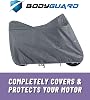BODYGARD Motorcycle Tarpaulin Waterproof Engine Tarpaulin - Gray (LARGE)