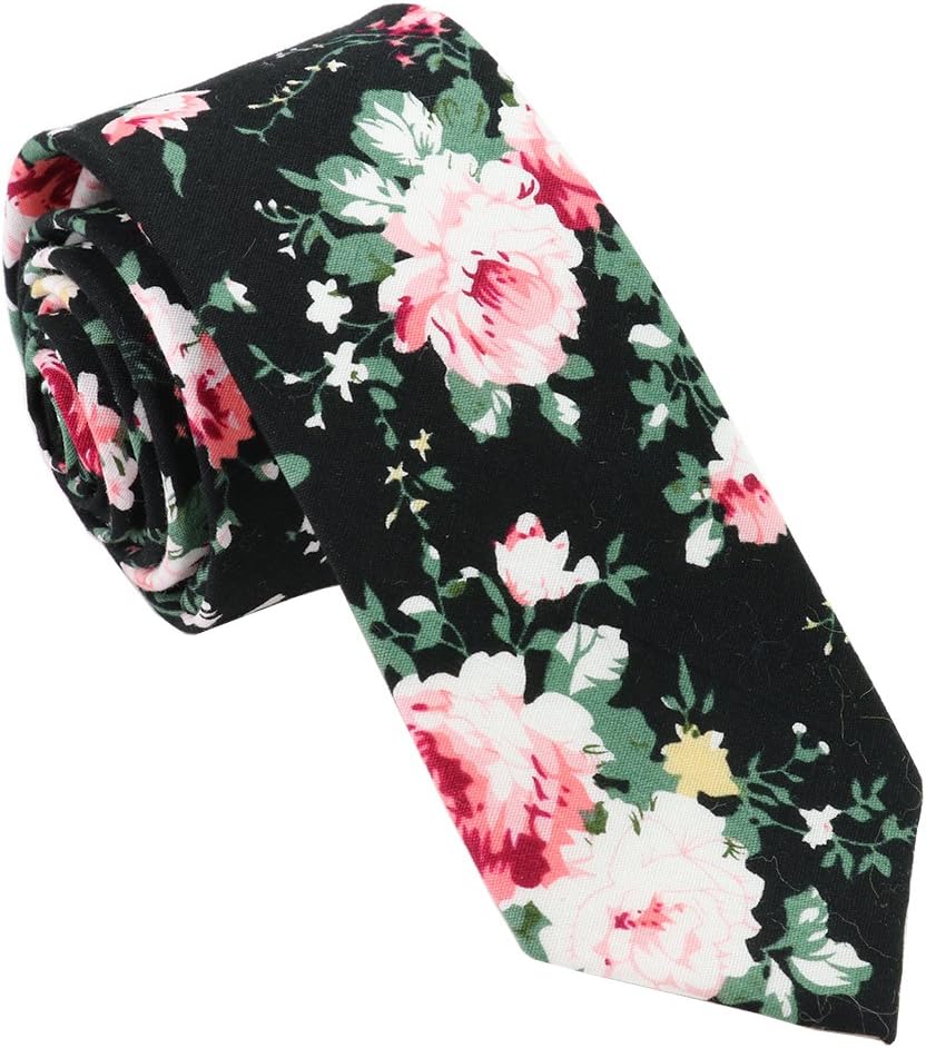 Men's Suits Cotton Tie Neckties Floral Neckwear Gravatas Corbatas Vestidos
