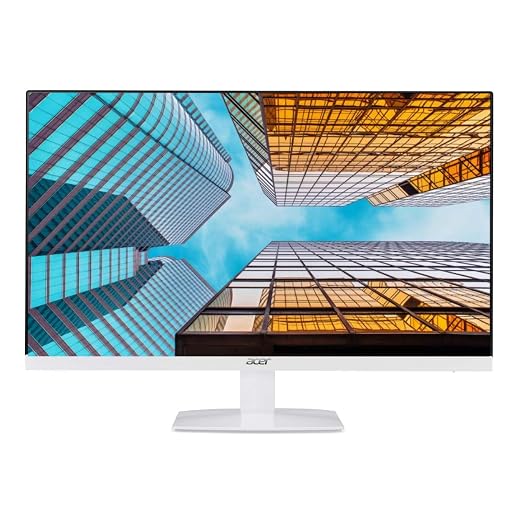 Acer HA270 27 Inch (68.58 Cm) 1920 X 1080 Pixels, Full HD IPS LCD Monitor with LED Back Light Technology I Ultra Slim, 6.6mm Thick Frameless Design AMD Free Sync Monitor (White)