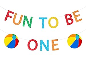 Unleash the Fun to be One: Vibrant Beach Ball Decoration for Baby's 1st Birthday