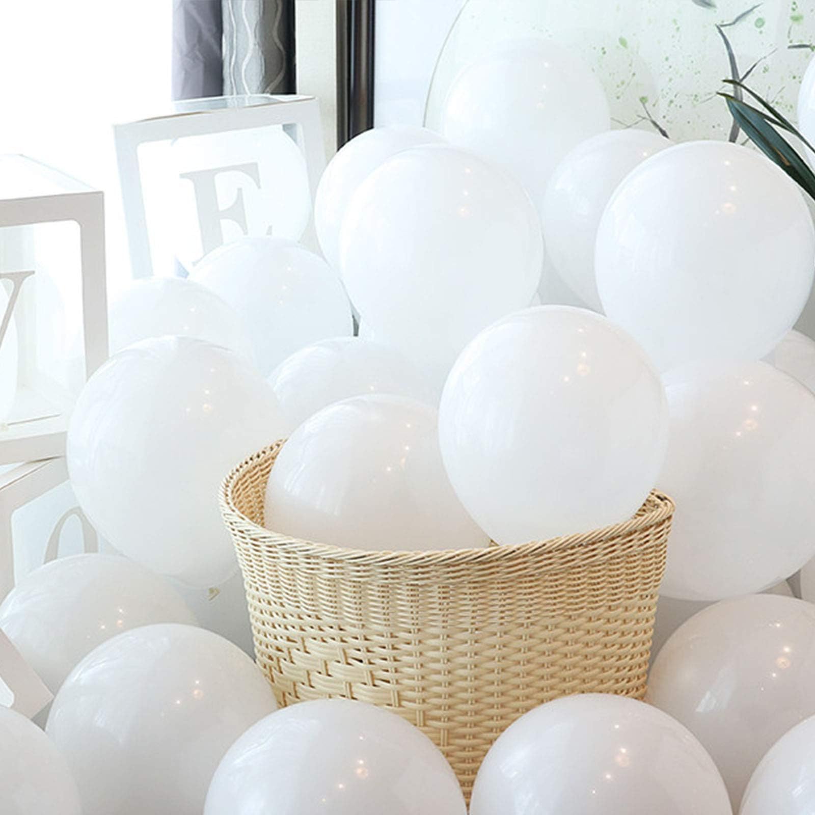 5 inch Latex Balloons Mini Party Balloons,White,Pack of 120