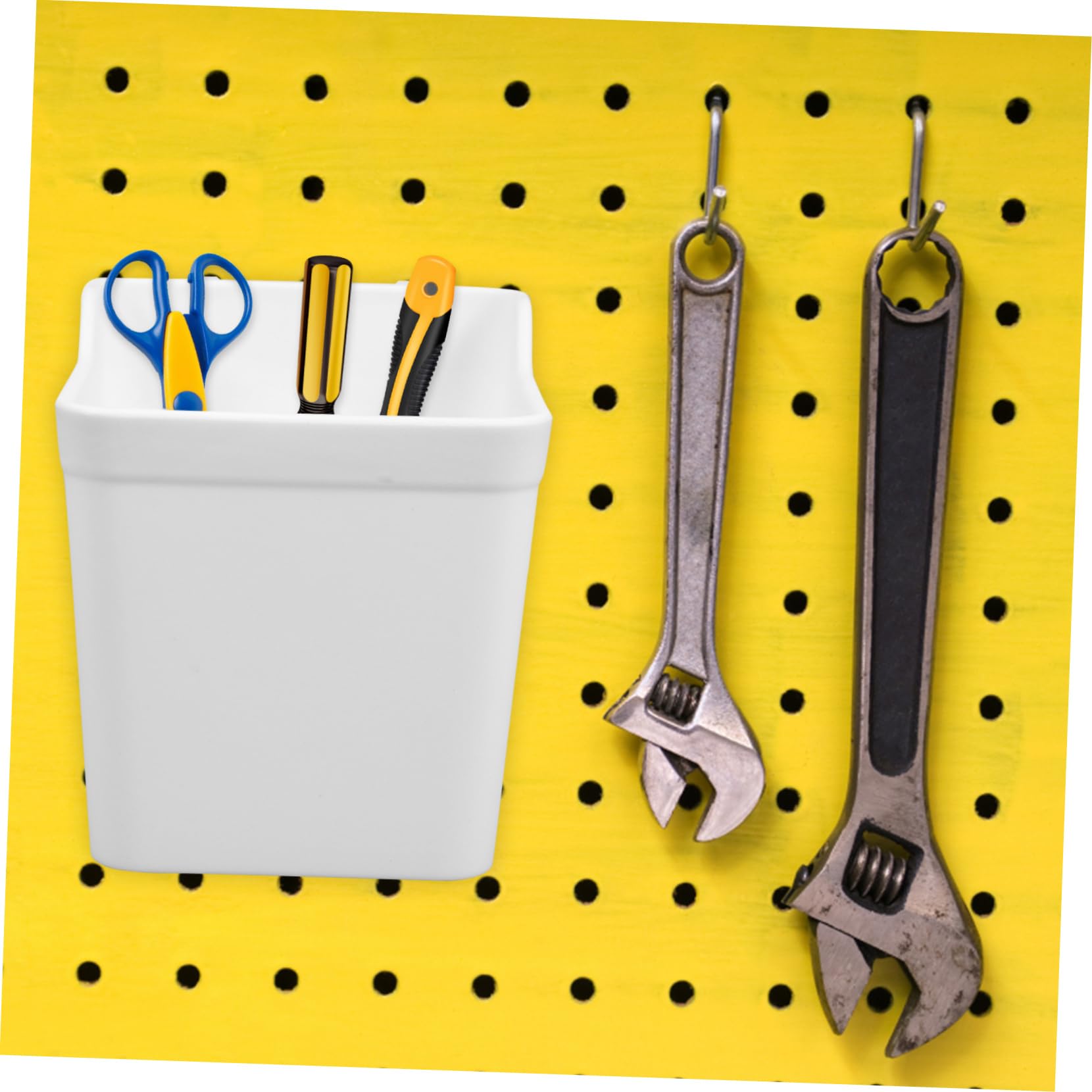Gatuida 24stücke Pegboard Aufbewahrungskörbe Teilig Weiße Organizer Für Werkstatt Küche Büro Und Garage Flexible Anordnung Robustes Design Für Kreative Projekte Und Ordnungssysteme