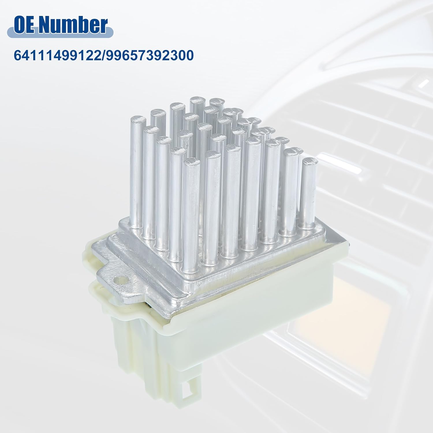 ACROPIX HVAC Blower Motor Resistor Heater Fit for Mini Cooper 2002-2008 for Volkswagen Jetta 1999-2005 NO. 64111499122/99657392300 - Pack of 1 White