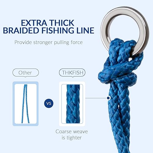 Miniatura 3 de THKFISH Ganchos de asistencia de pesca para agua salada, aguijón para bailar, anzuelos de jigging, ganchos de pesca de repuesto de doble asistencia