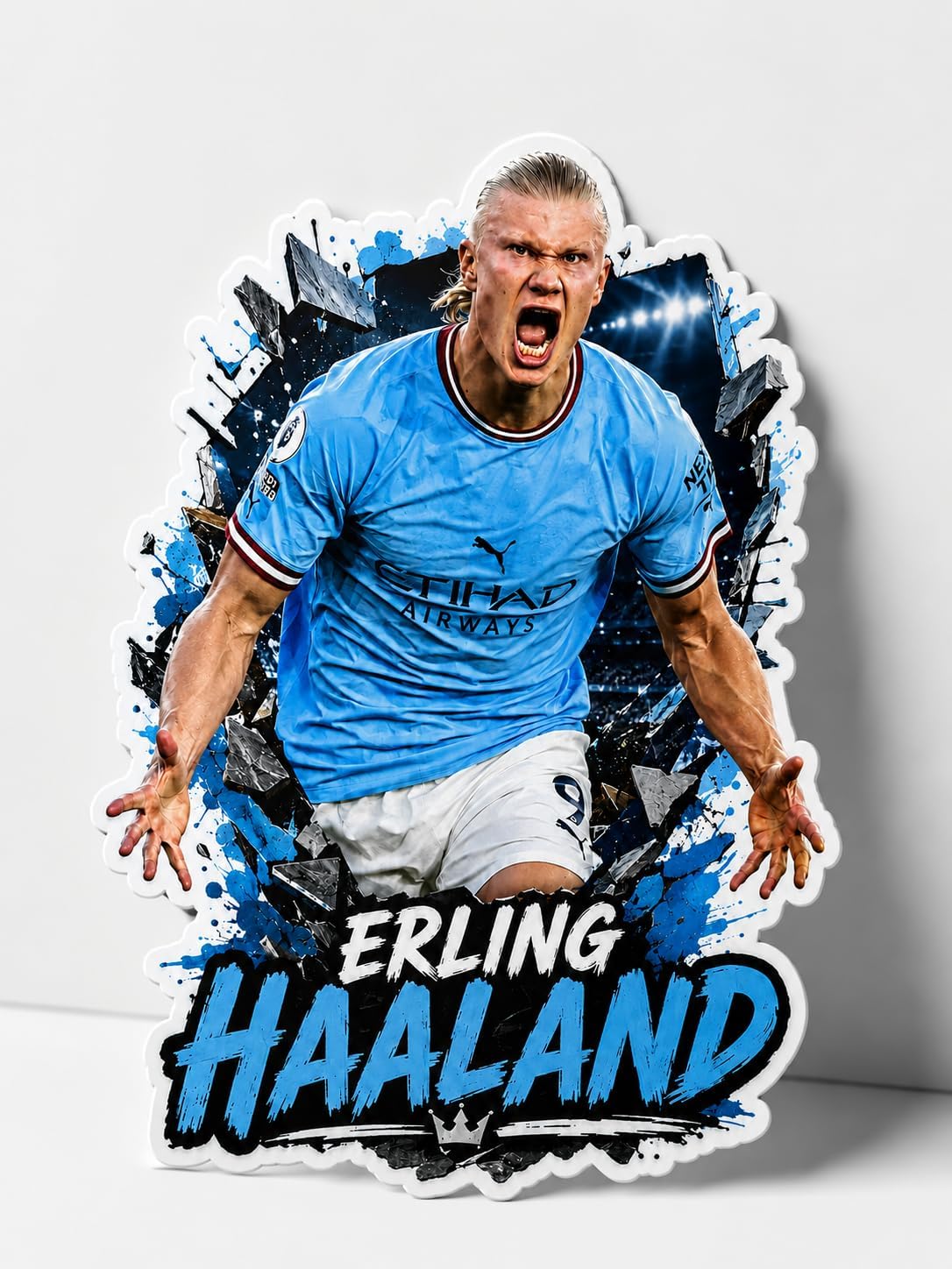 Erling Haaland Motivational Magnet Inspirational Quotes Classroom Locker Room Mens Soccer Pro Coaching Wall Art Growth Mindset Teacher Educational Signed Memorabilia Sports Decor Jersey Boys CCM103