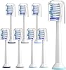 Replacement Toothbrush Heads, Compatible with Philips Sonicare Electric Toothbrush Handles,8 Pack Replacement Brush Heads for Philips Sonicare HX6014 W 4100 5100 6100 Series