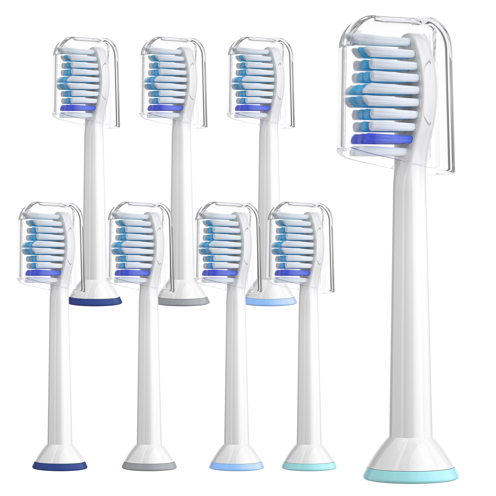 NYTCNHO Ersatzbürsten Kompatibel mit Philips Sonicare Elektrische Zahnbürste, 8er Ersatzbürstenköpfe Kompatibel mit Philips Sonicare Elektrische Zahnbürste Snap-on-Bürstenmodell