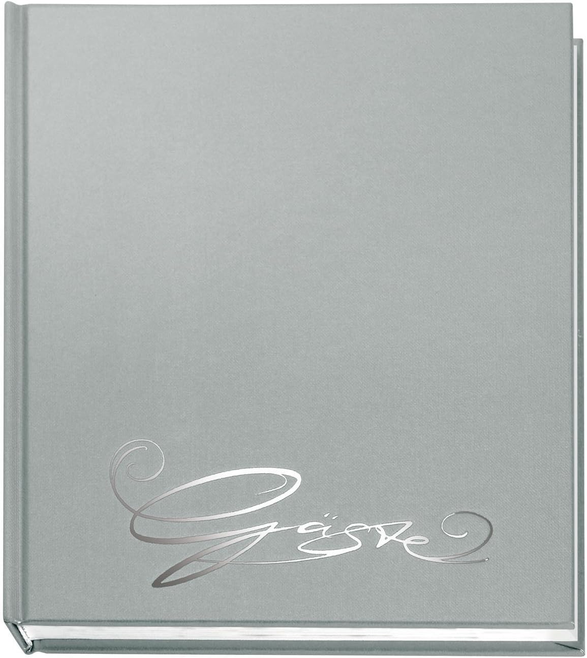 VELOFLEX 5420083 - Guest Book Classic with Lettering, 144 Pages, Silver