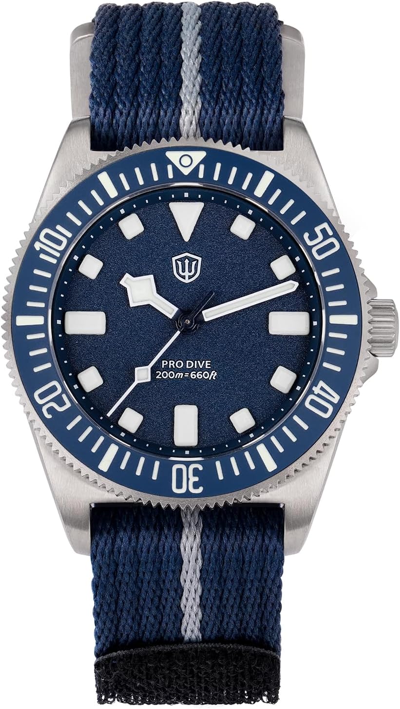 watchdives 38mm EXD Titanium Diver Watch Japan VH31 Sweep