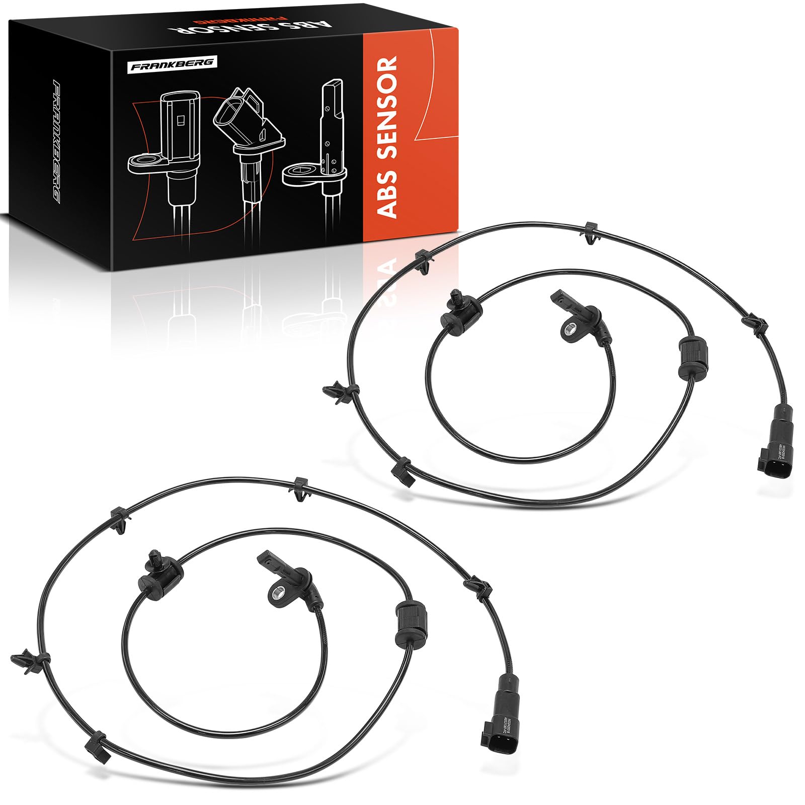 Frankberg 2x ABS Sensor 2-polig Hinten Links Rechts Kompatibel mit Insignia A G09 2.0L 2.8L 2008-2017 Insignia A Country Tourer G09 2.0L 2013-2017 Replace# 12841557
