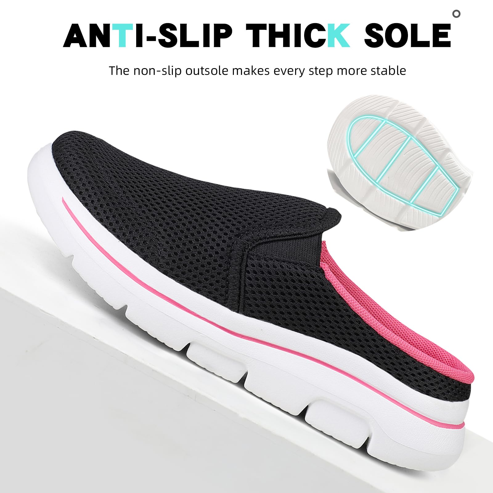 Zuecos Hombre Mujer Comodos Transpirable Zapatillas de Casa Ligero Casual Zapatos de Interior Exterior