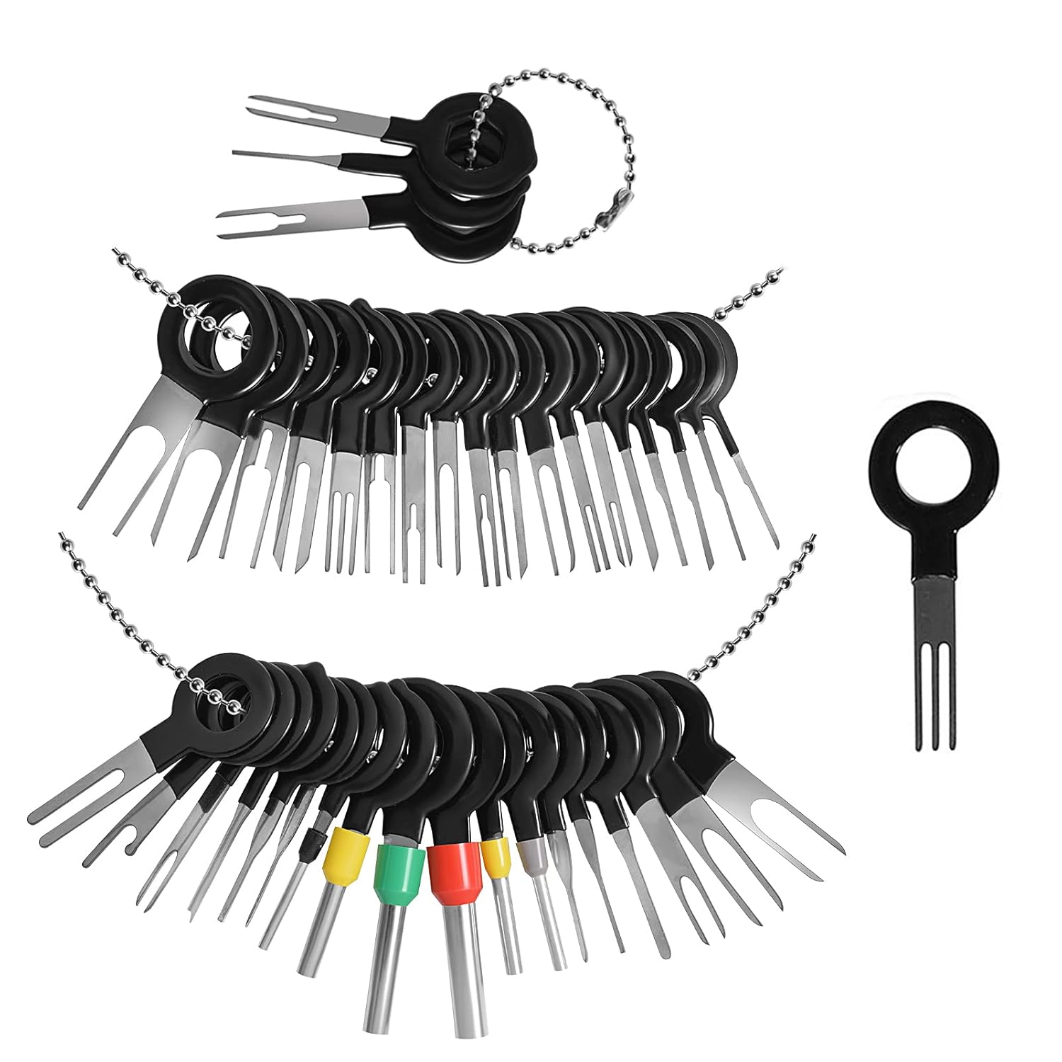 ZIBUYU® Terminal Pin Removal Tool Kit on Connector for Car, 39pcs