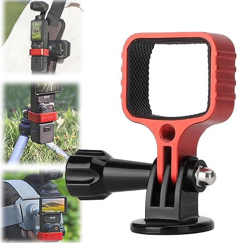 Miniatura 10 de Adaptador de metal compatible con DJI Pocket 3 Expansion Adapter Head Gimbal Head Camera Fixed Frame Bracket, OSMO Pocket 3 Accesorios (negro)