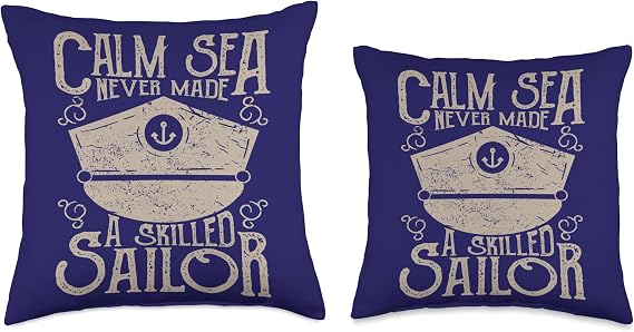 captain marine Throw Pillow