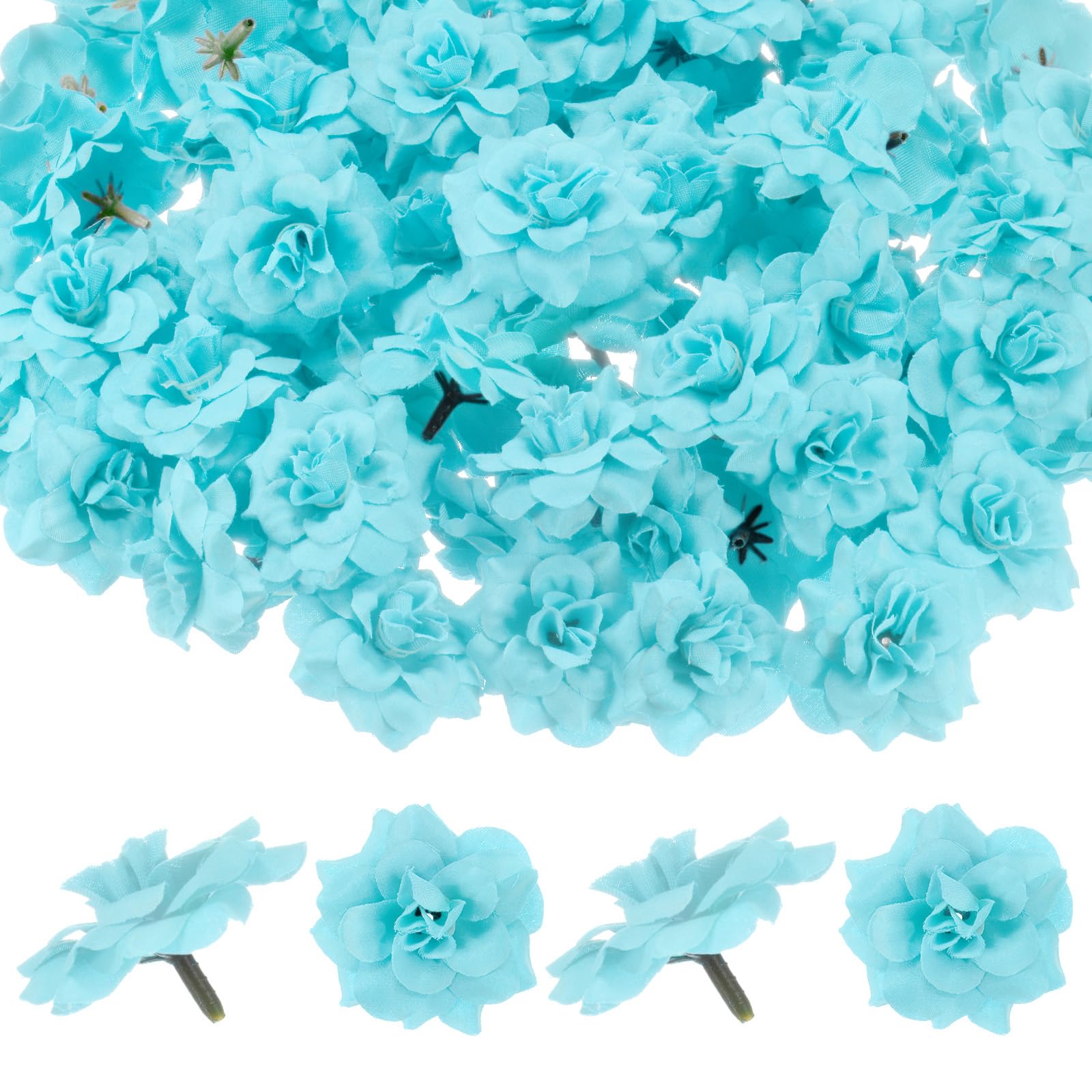 M METERXITY 50-Pack Artificial Roses Heads, Silk Faux Rose Head for Wedding/Bouquet/Flower Wall/DIY Crafts/Party Decoration