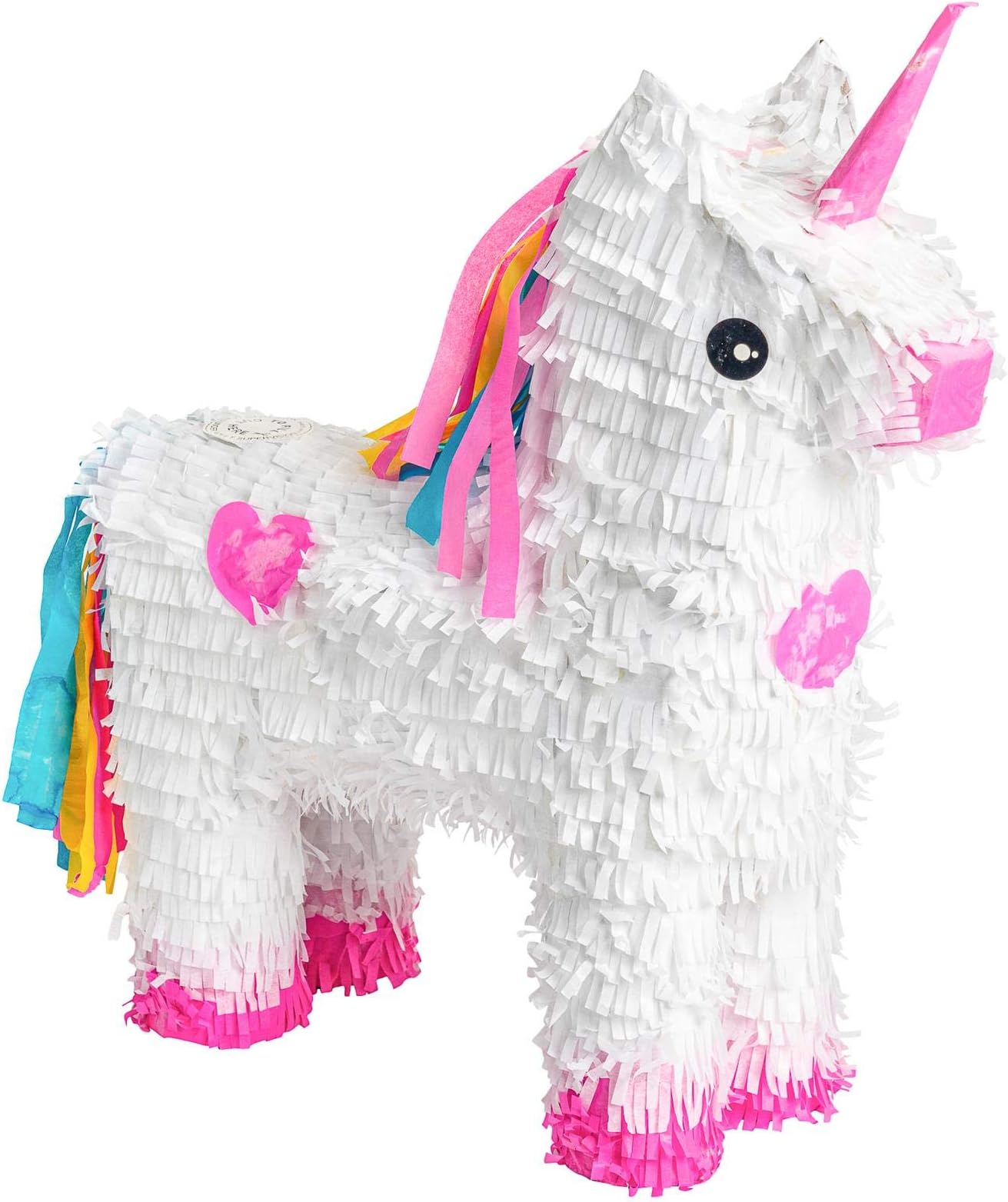 – Fax Potato Unicorn Pinata with Blindfold (W43 x D13 x H55cm) Fill Your Own Kids Large Party Supplies Themed Birthday Accessory Fun Decoration Pinata for Kids Parties & Games