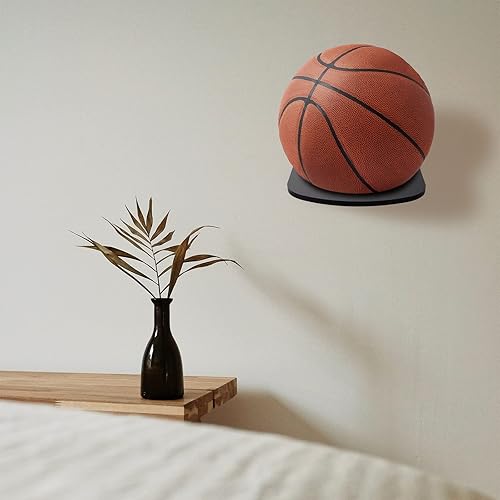 Miniatura 2 de TRINENOX - Soporte de pared para pelotas soporte de bola de acrílico soporte de baloncesto para fútbol soporte de almacenamiento para colgar pelotas