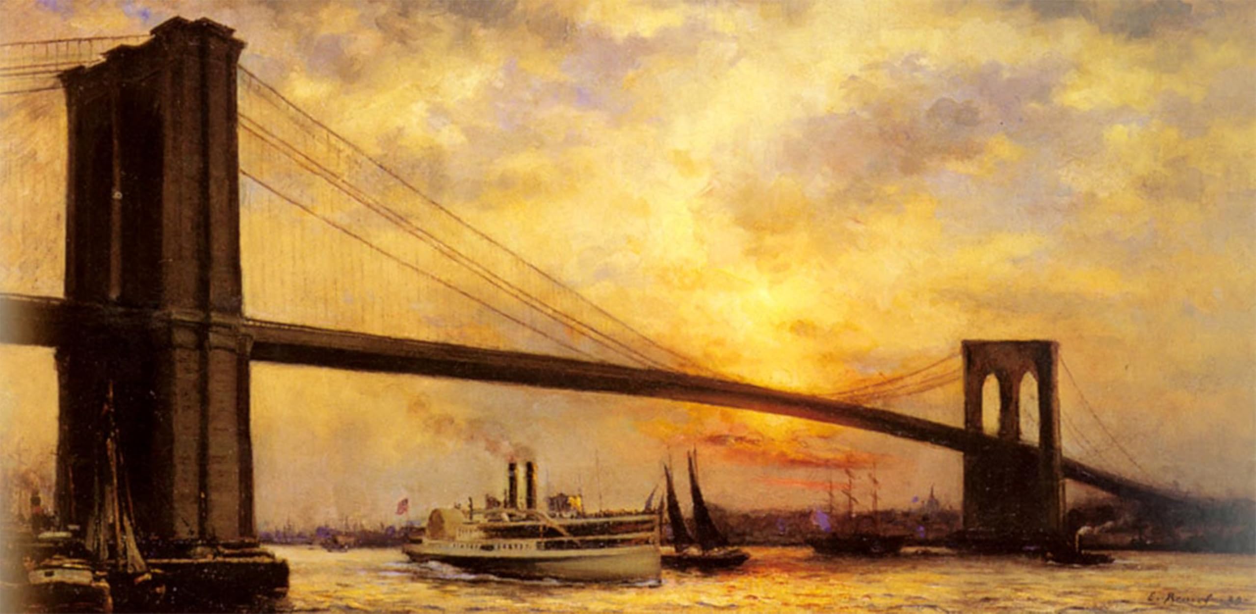 Affiche graffiti Brooklyn par Emile Renouf : déco murale poster 60x90cm