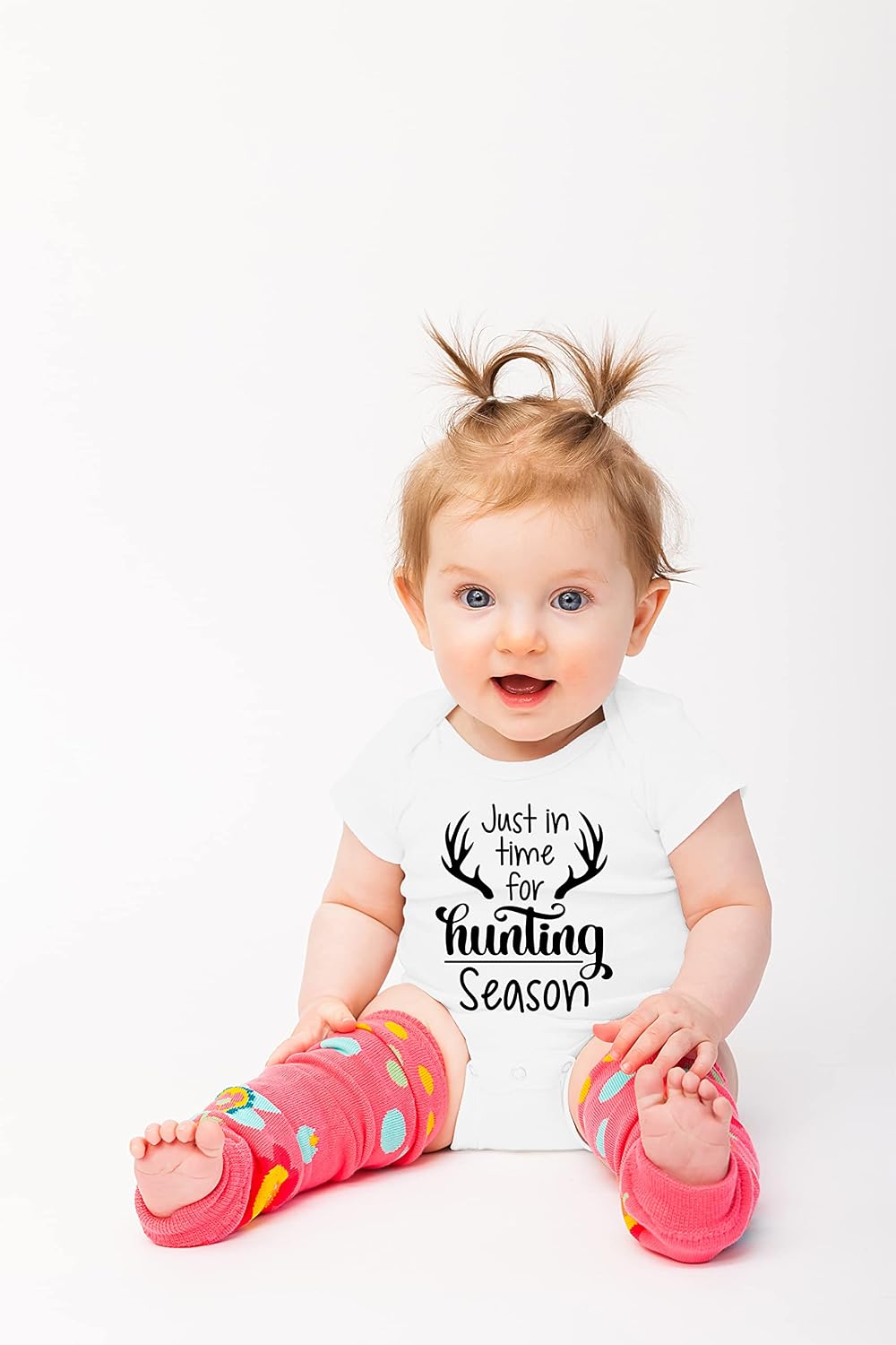 Belle Homie Just In Time For Hunting Season - Funny Baby Essentials Bodysuit - Cute Newborn Girl Clothes image 3