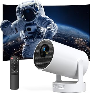 Mini Projector, Portable Remote Control Focus Mini Projector with FHD 4K 1080P Support, 350 ANSI Lumens, WIFI6 & Bluetooth... Price In India