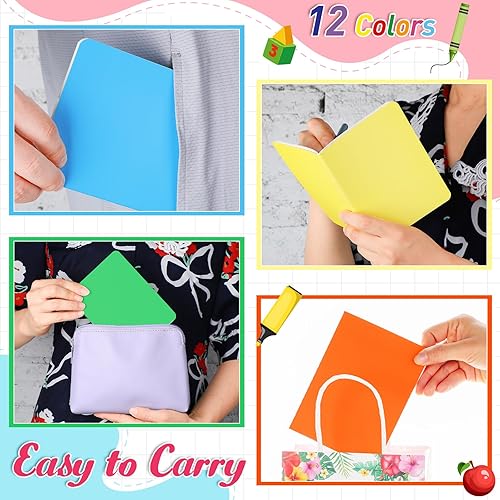 Miniatura 3 de PerKoop 36 mini cuadernos a granel de 5.5 x 4 pulgadas, bloc de notas pequeño con 60 páginas rayadas, cuadernos de bolsillo con cubierta de papel