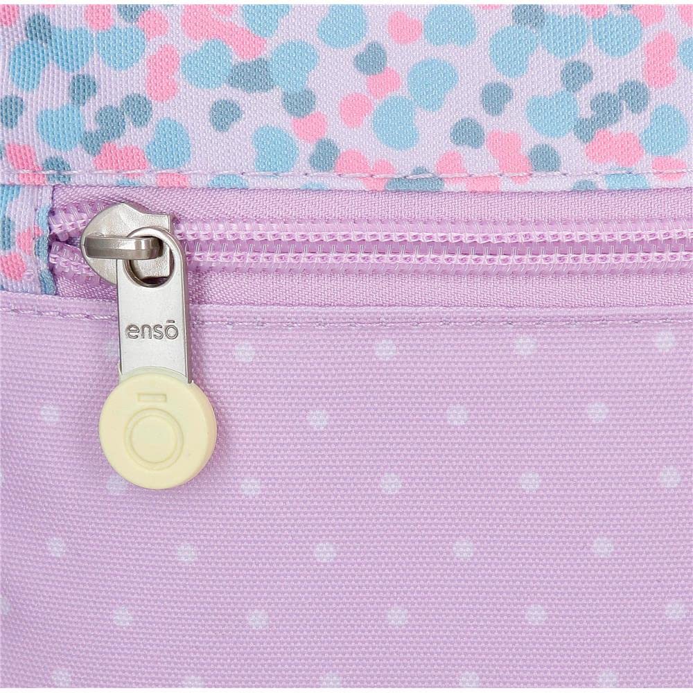 Enso Cute girl Mochila Escolar para Portátil 15,6" Morado 32x42x14 cms Poliéster 18,82L