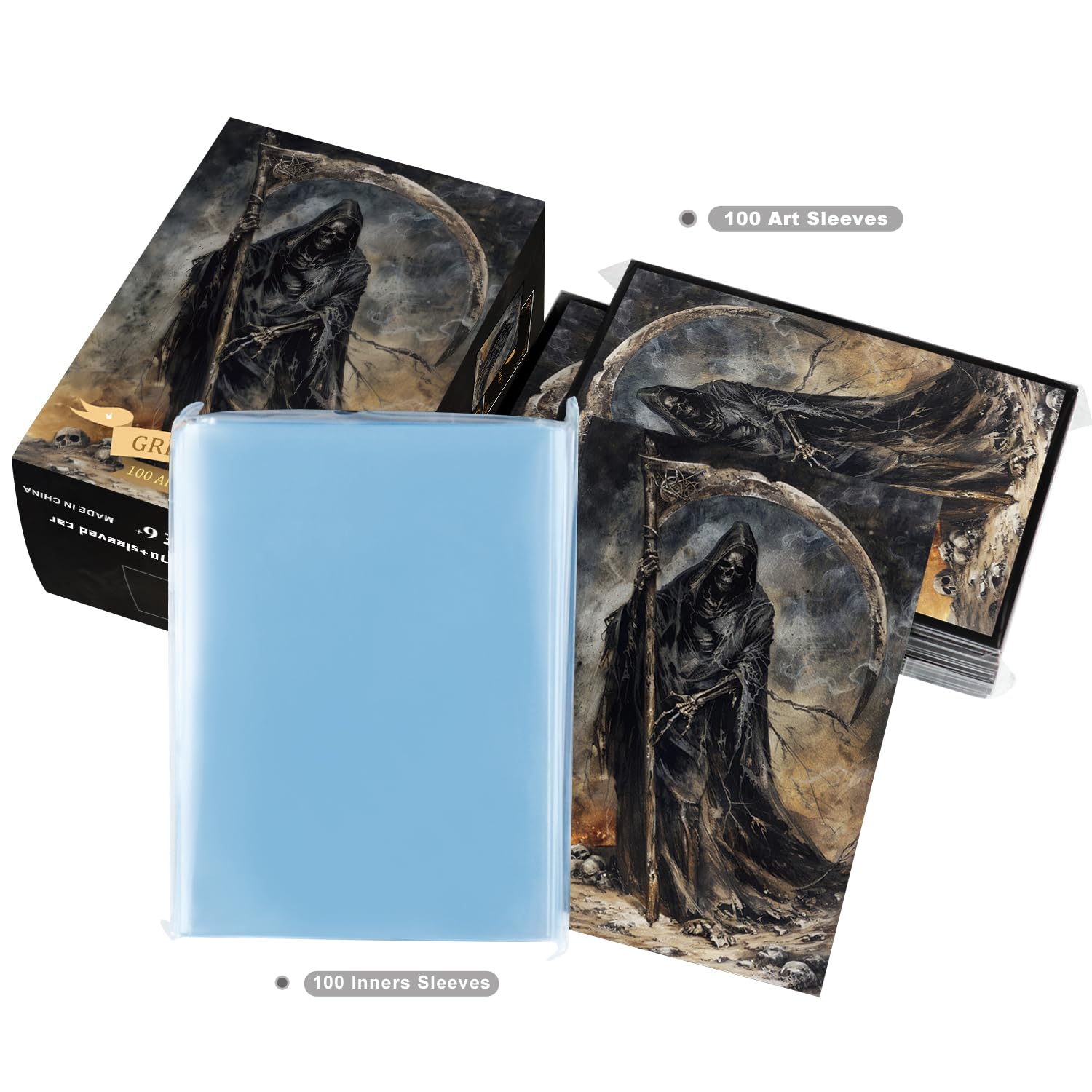 katomula card sleeves Amazon.com: Katomula 100 MTG Card Sleeves with 100 Inner Sleeves, Textured  Back Art Sleeves, Fit Standard Size Cards main image 0