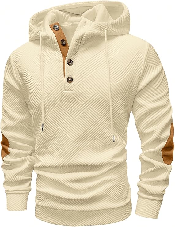 Vssjavun Mens Hooded Sweatshirt Casual Long Sleeve Drawstring Hoodie Pullover Sweatshirts
