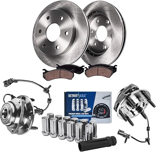 Miniatura 35 de Detroit Axle - Kit de freno para Mazda 3 06-13 2009 2010 2012-2013 Mazda 3 Sport, rotores de freno de disco pastillas de freno de cerámica 2006 2007