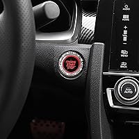 Vista 7 de WINKA Cubierta de botón de arranque y parada del motor de automóvil, accesorios brillantes para automóvil, 2 unidades, tapas de anillo de encendido