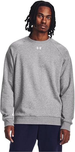 Under Armour Rival Fleece Crew Felpa In Pile, Uomo - 1