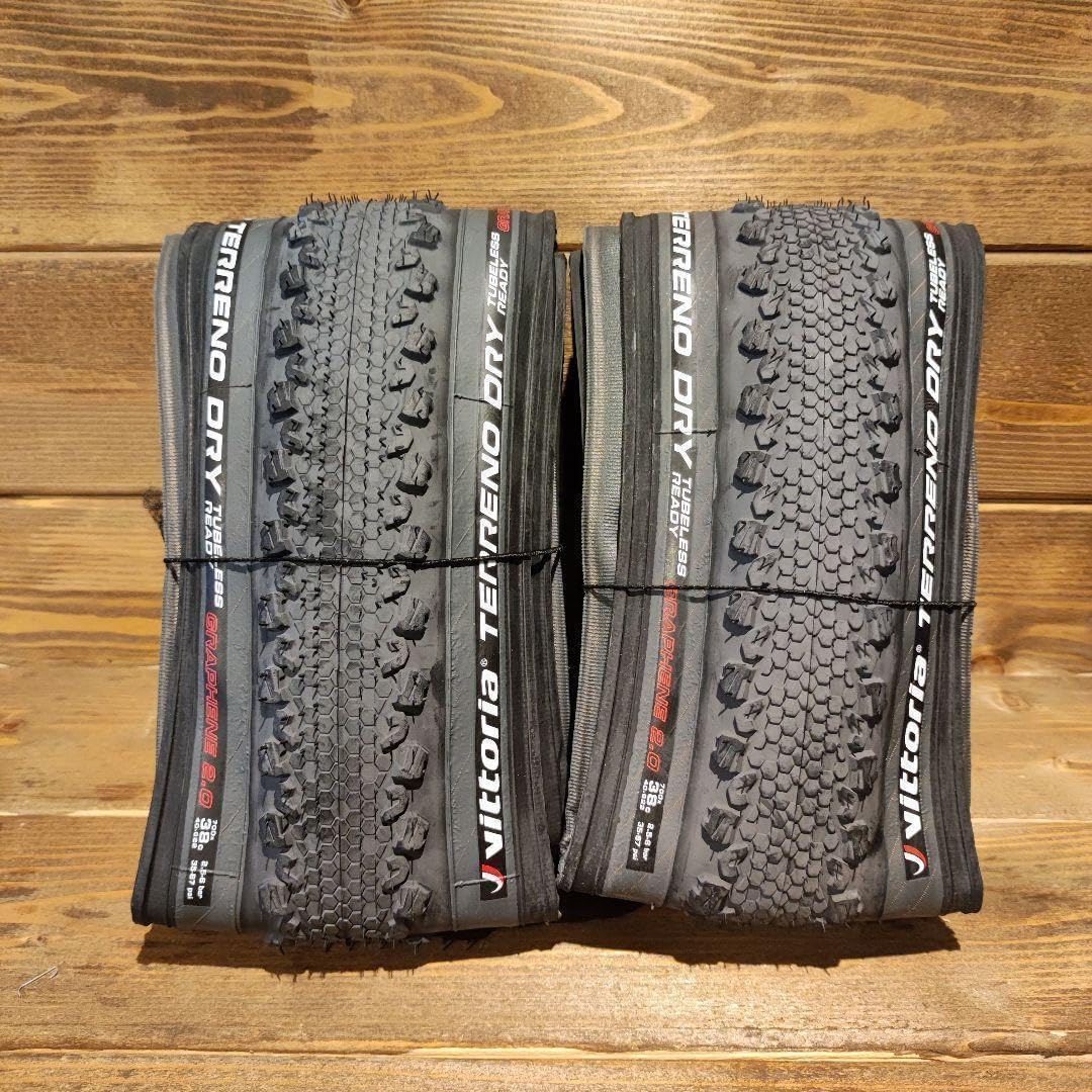 【新品・未使用品】TERRENO DRY 700×38c 2本セット Vittoria Terreno Dry 700×38c 👛 チューブレス