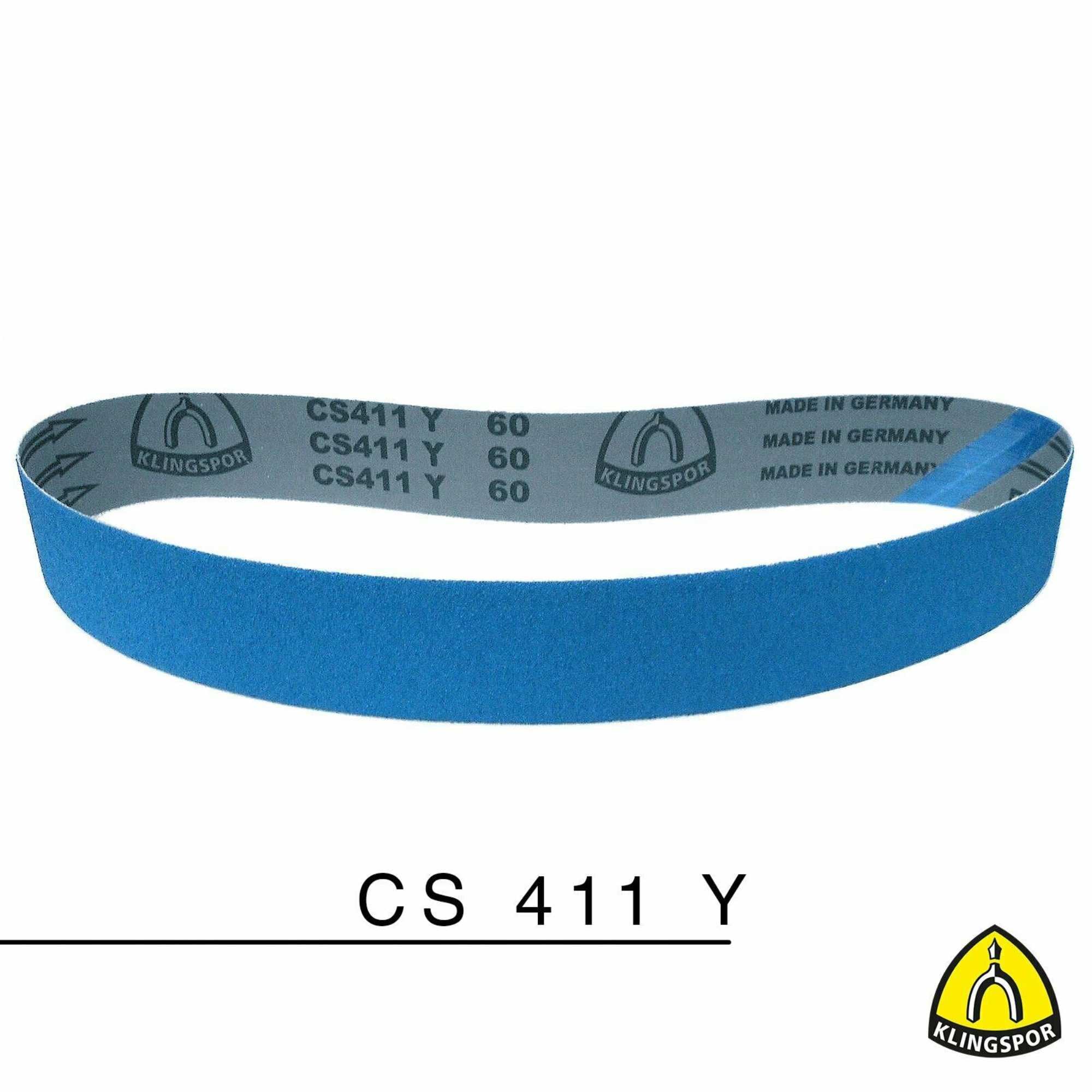 CS 411 Y - Bandas de lija (50 x 2000 mm, 10 unidades, grano 40)