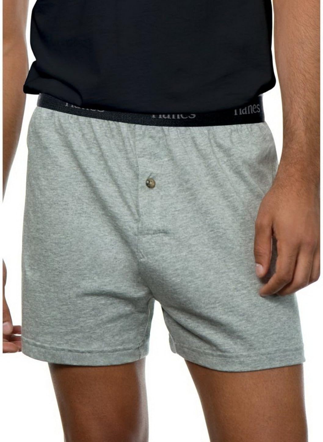 Hanes Men's 5-Pack Ultimate Dyed Exposed Waistband Knit Boxer with ComfortFlex Waistband - Assorted Colors at  Men’s Clothing store