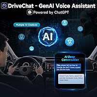 Vista 6 de A5L 2G+32G Android Doble DIN Estéreo y cámara de respaldo, 7 pulgadas CarPlay inalámbrico y Android Auto pantalla táctil de radio para coche