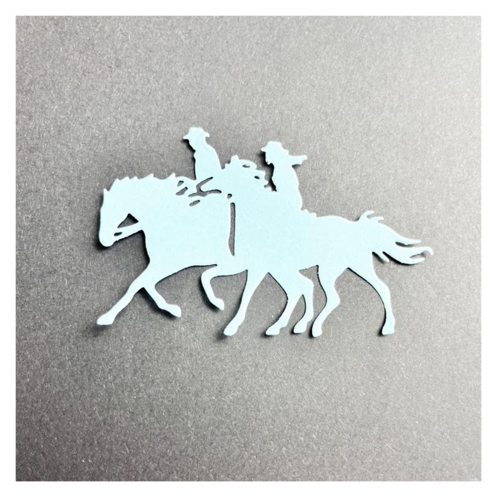 Fustelle in metallo a forma di cavallo, per scrapbooking, stencil