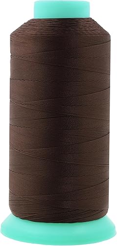 Miniatura 760 de Mandala Crafts Hilos de coser resistentes de nailon consolidado, hilo para tejer jeans de cuero, hilos de tapicería marina al aire libre, Beige