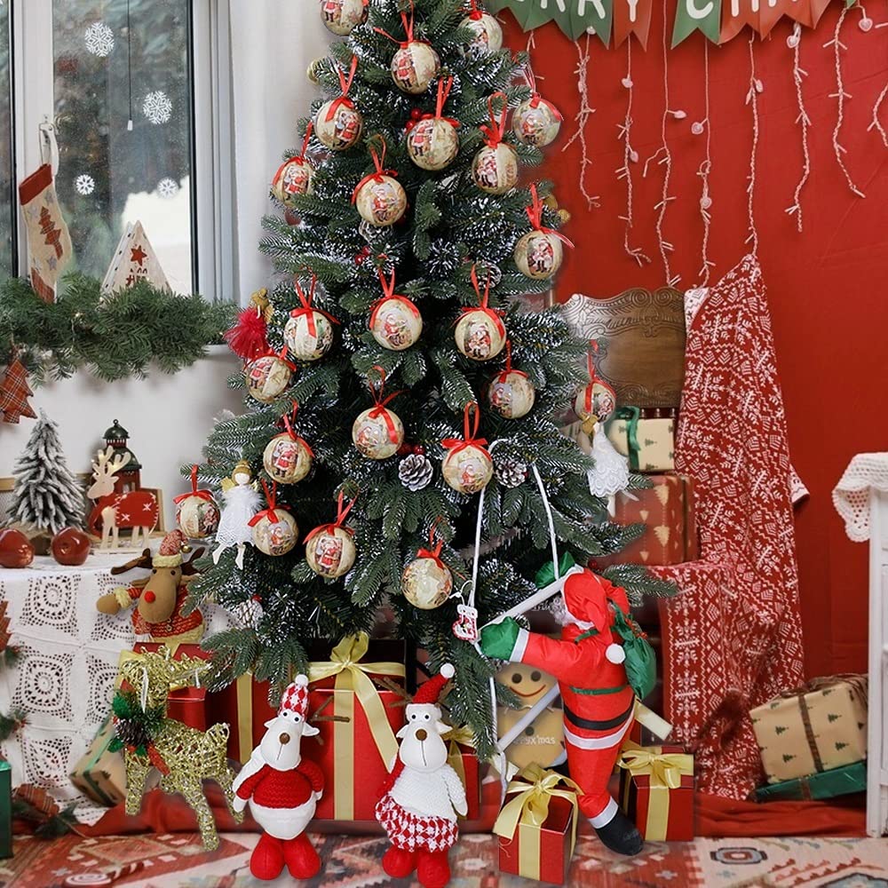 Amazon.co.jp: AGHH クリスマス オーナメント 6ピースクリスマスツリー