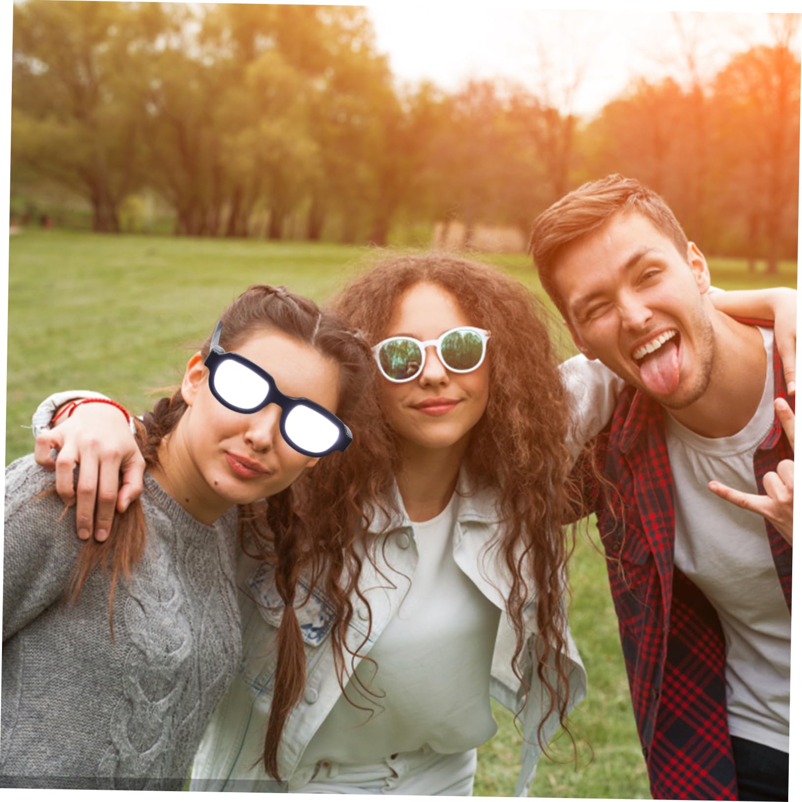 Gafas LED Luminosas USB Recargables de Plástico para Hogar y Banquete