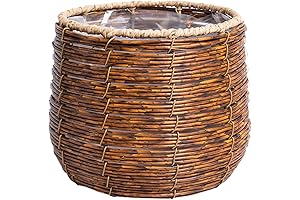 Charming Rattan Basket Planters for Indoor Plant Care