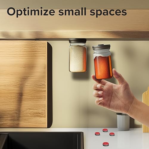 Miniatura 11 de Imanes redondos de cerámica fuertes con respaldo adhesivo (1x0.15"/25x4mm, 18 piezas) – Imanes adhesivos resistentes, no corrosivos, versátiles